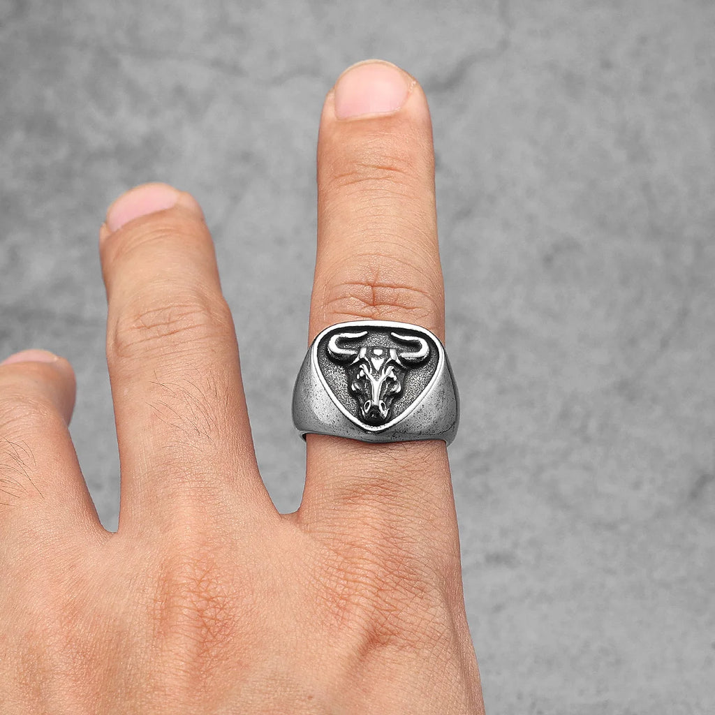 PENDRA Bull Fight Biker Steel Ring