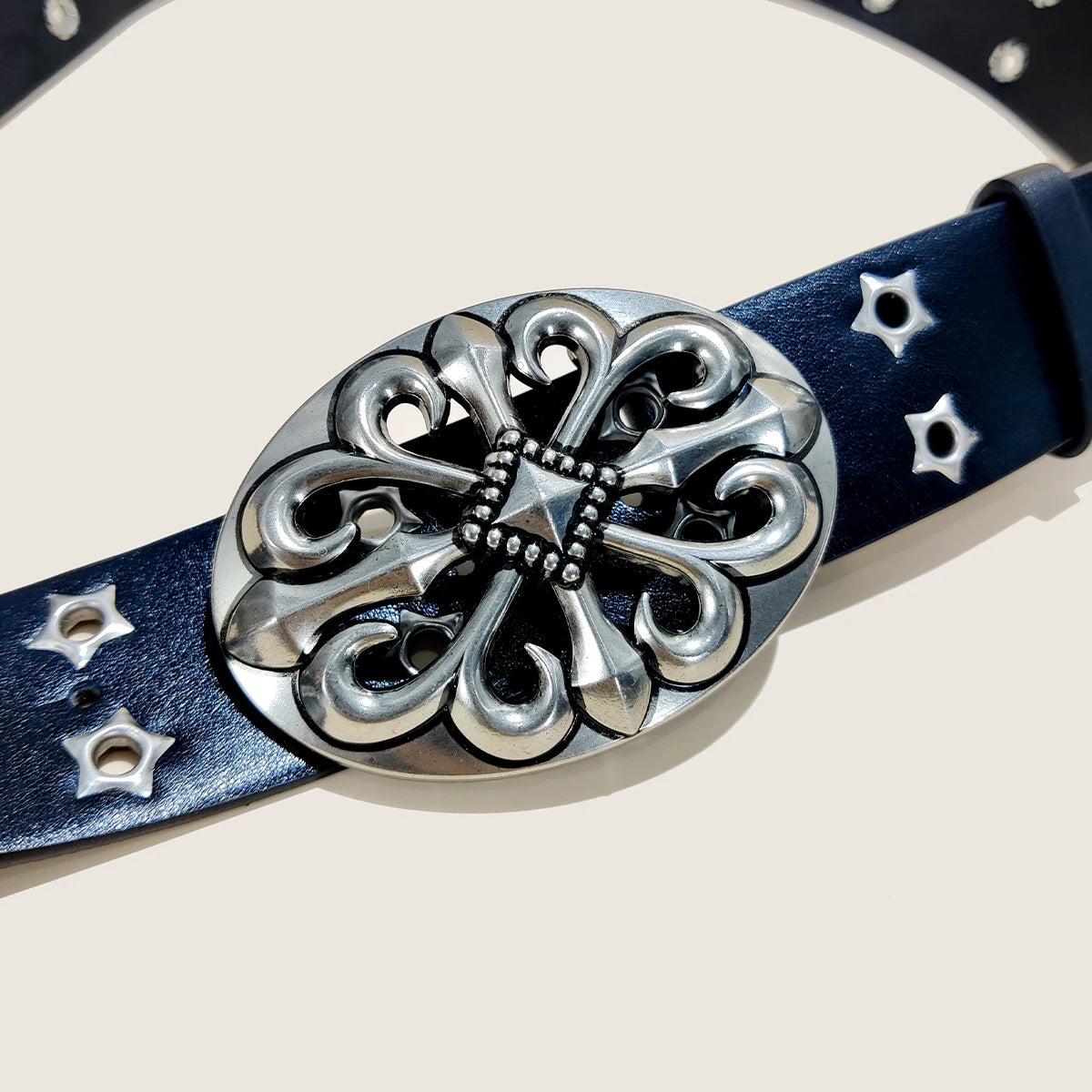 Trend Rivet Belt Heavy Metal Belt Men Women Punk Nightclub Rock Style Belt Jeans Belt Y2K Belt Fashion Decoration Women' Belt