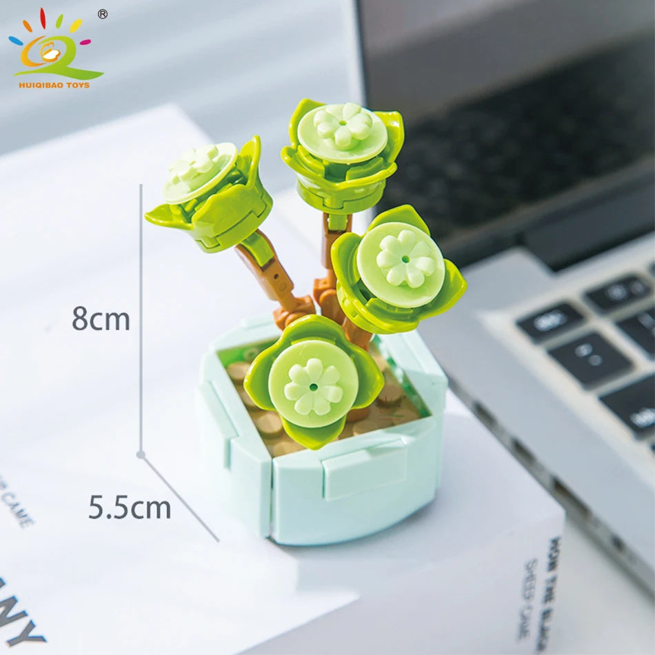 PENDRA Succulent Potted Floral Building Set