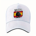1pc of "ESPANA" Featuring a Spanish Bull, a Printed Baseball Cap That Is Unisex And Appropriate for Any Season