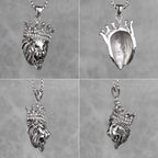 PENDRA Lion King Animal Steel Necklace