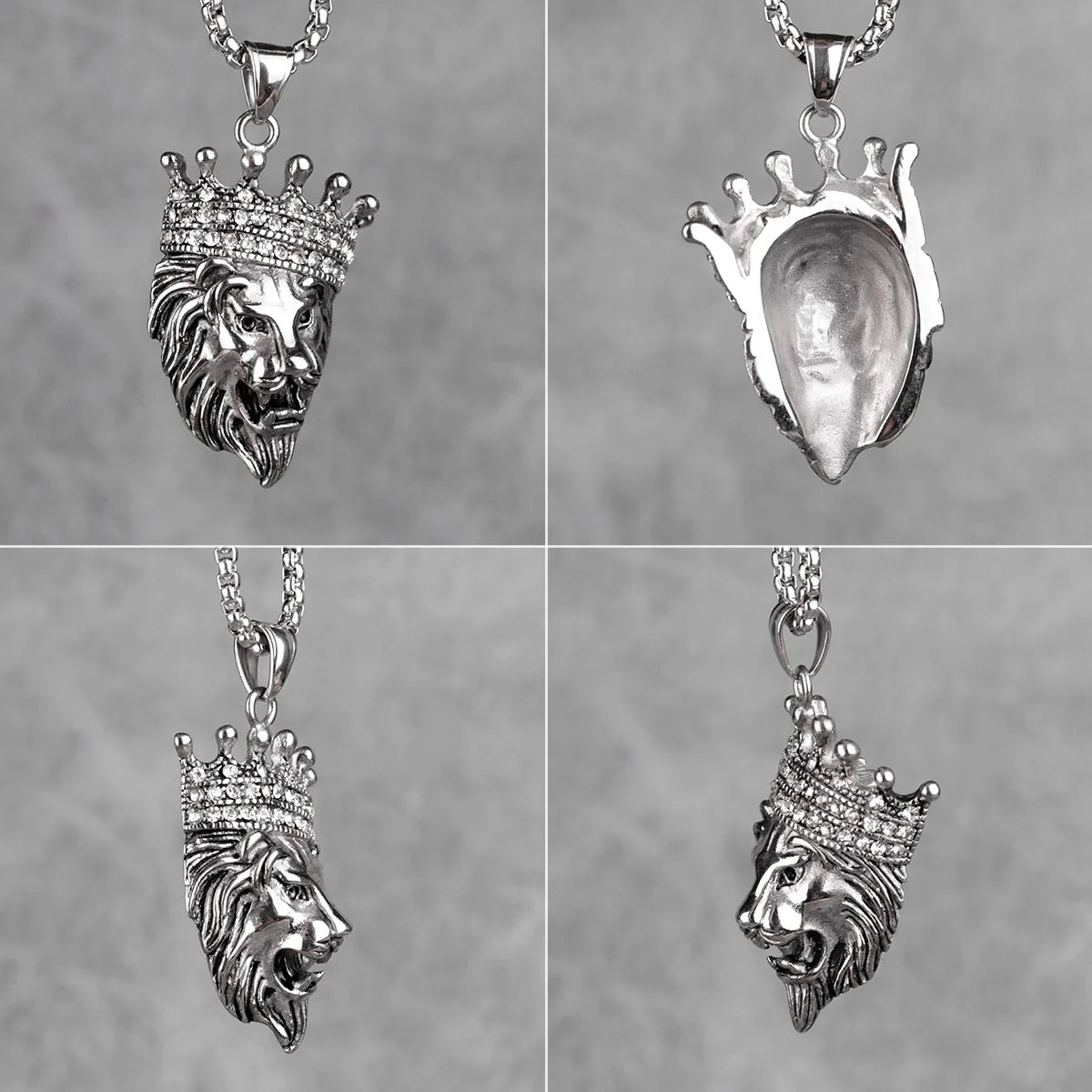 PENDRA Lion King Animal Steel Necklace