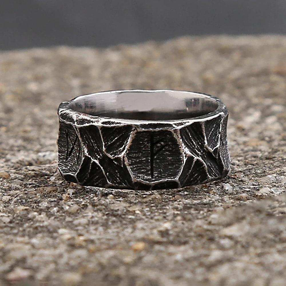 PENDRA Runestone Nordic Viking Rune Ring