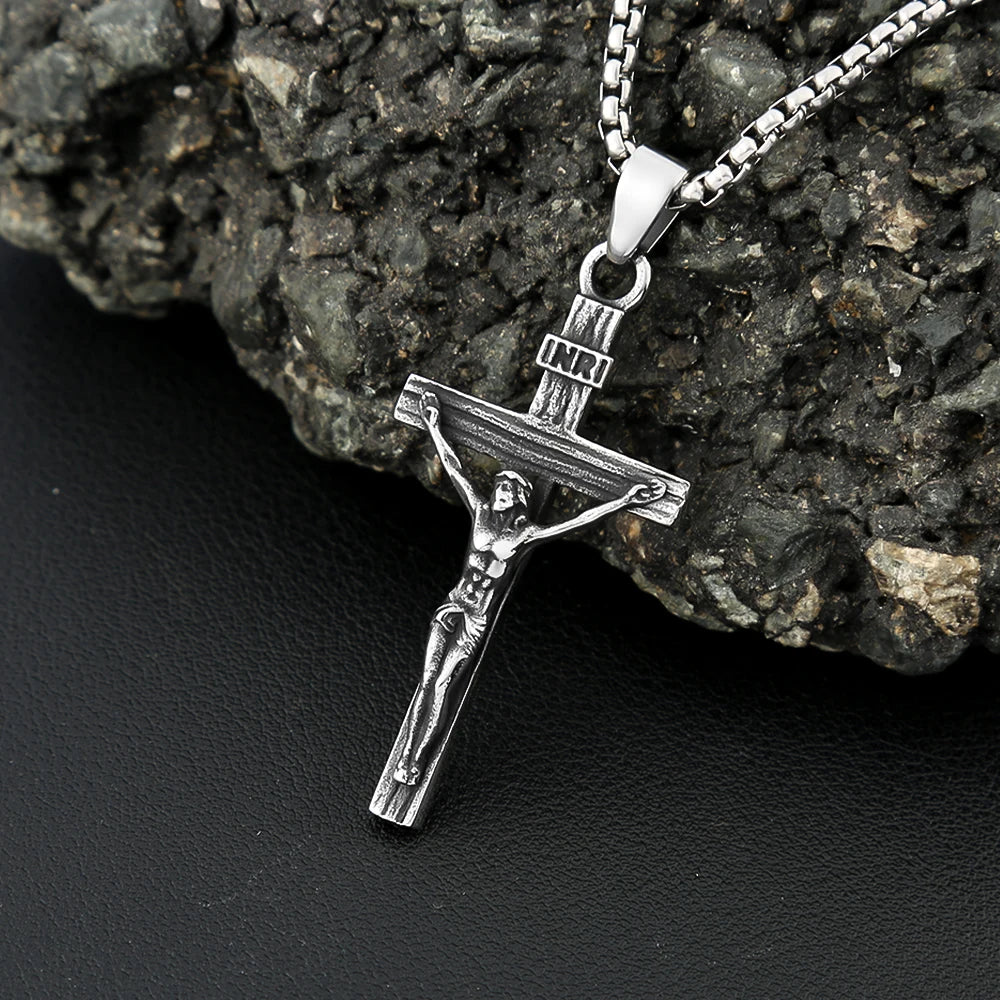 PENDRA Jesuscross 316L Stainless Steel Cross Pendant