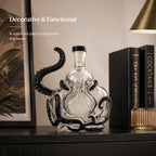 Creative Octopus Shape Glass Decanter 350ml Whiskey Wine Liquor Bottle with Stopper for Bar Home Decor