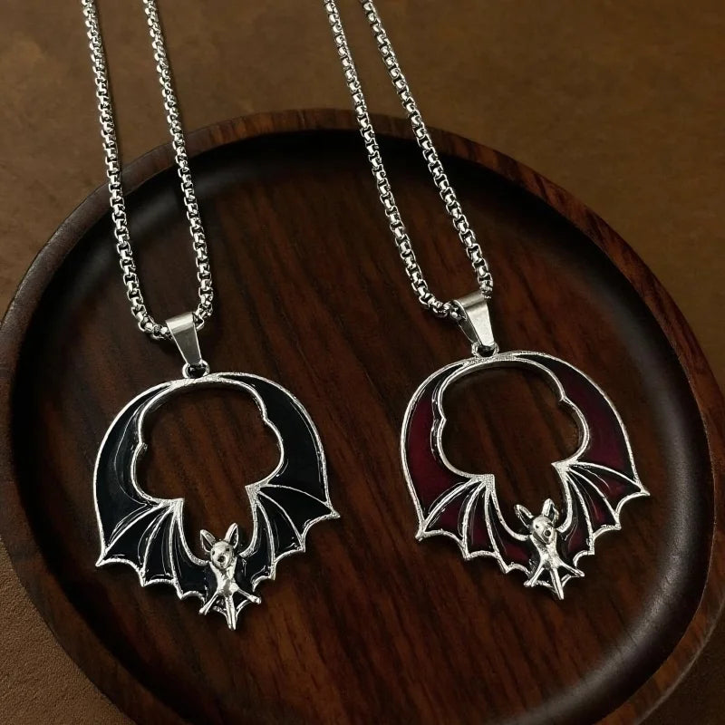 PENDRA Batwing Halloween Stainless Steel Necklace