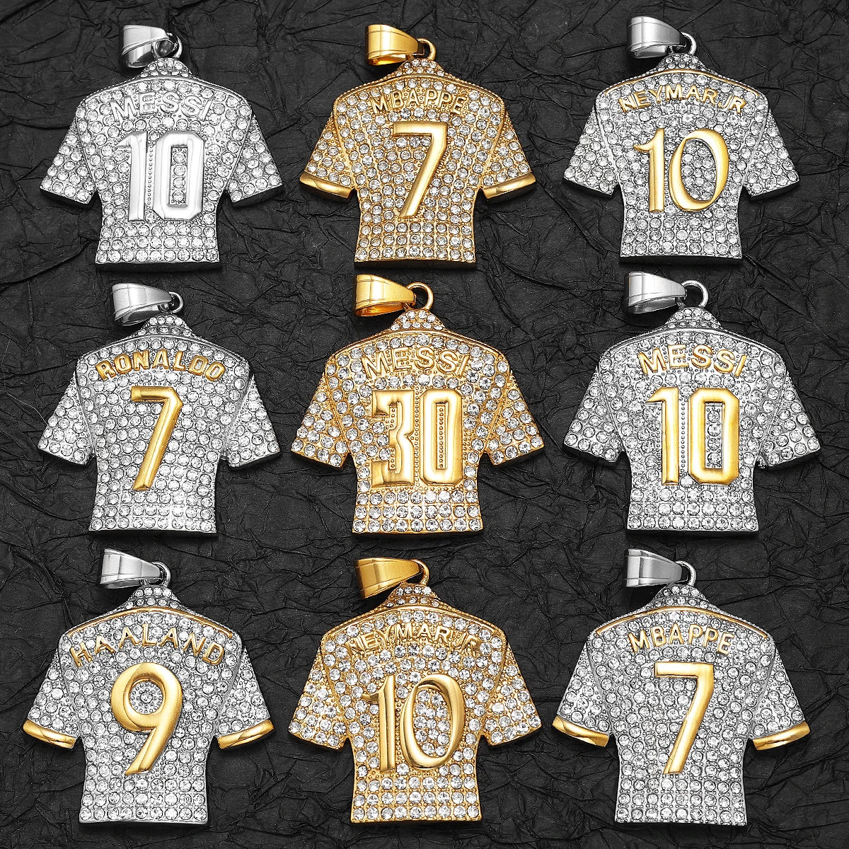 PENDRA Football Jersey Mbapp Steel Necklace