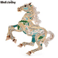 PENDRA Luxury Running Horse Brooch