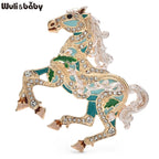 PENDRA Luxury Running Horse Brooch