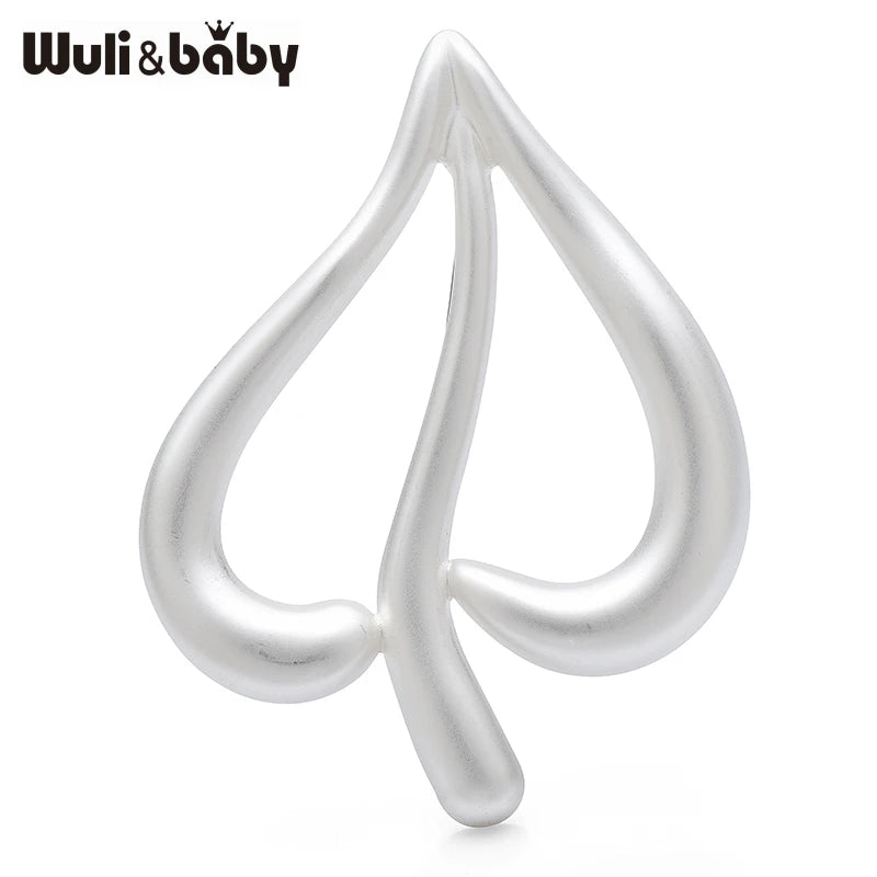 PENDRA Amora Stainless Steel Heart-Leaf Brooch