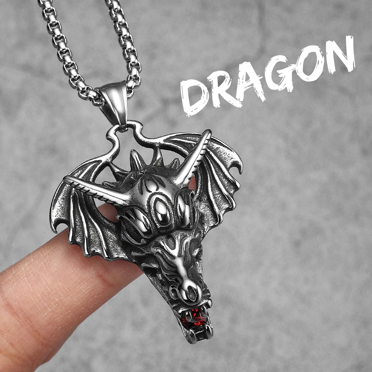 PENDRA Soladric Dinosaur Motif Necklace