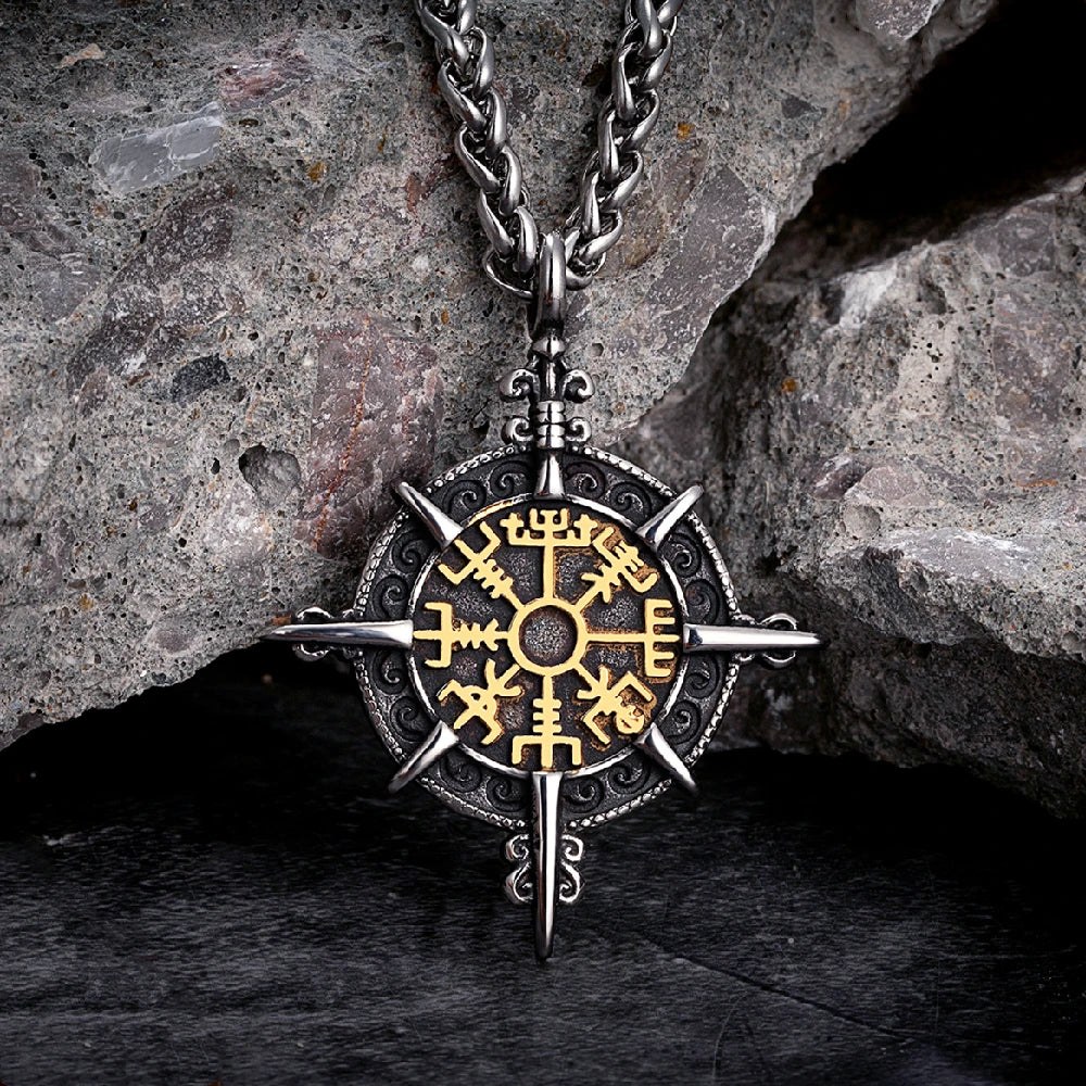 PENDRA Rune Gold Norse Necklace