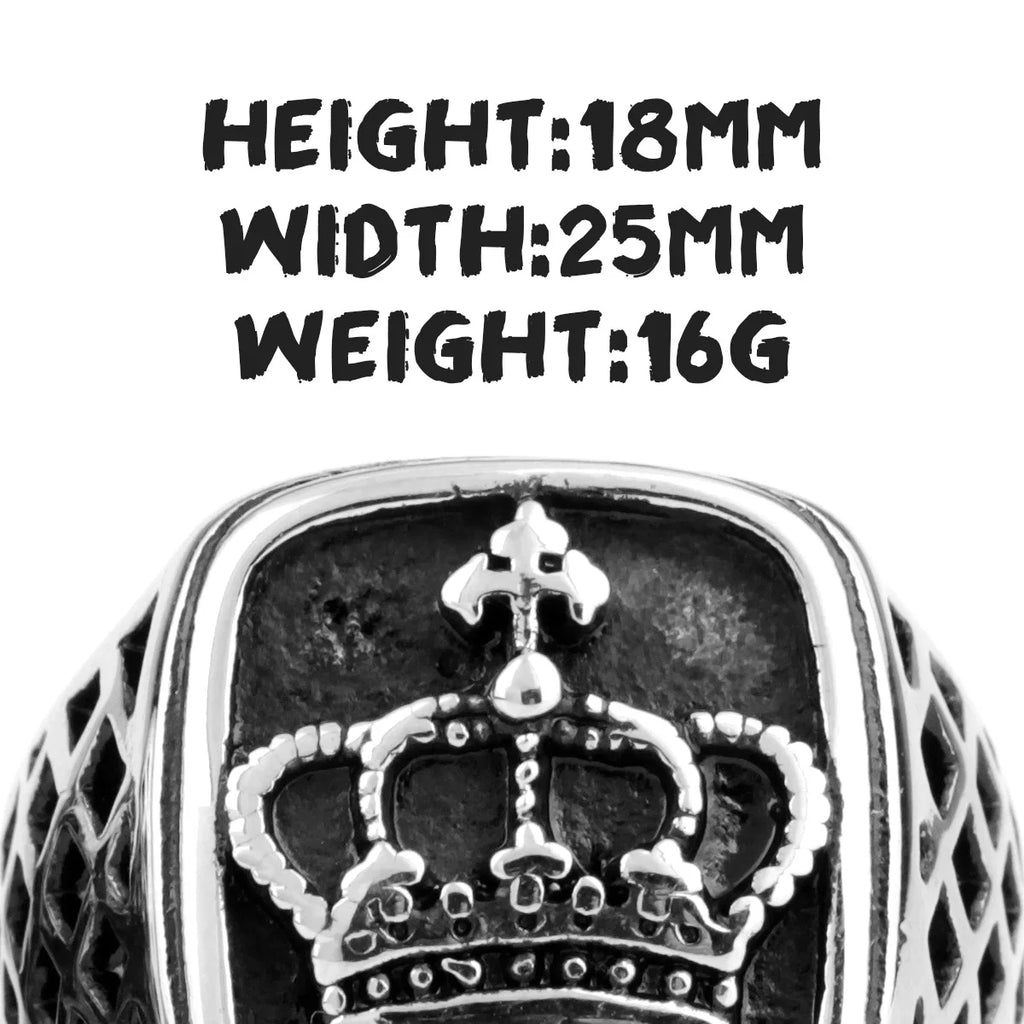 PENDRA Crown Boyfriend Steel Ring