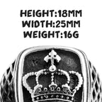 PENDRA Crown Boyfriend Steel Ring