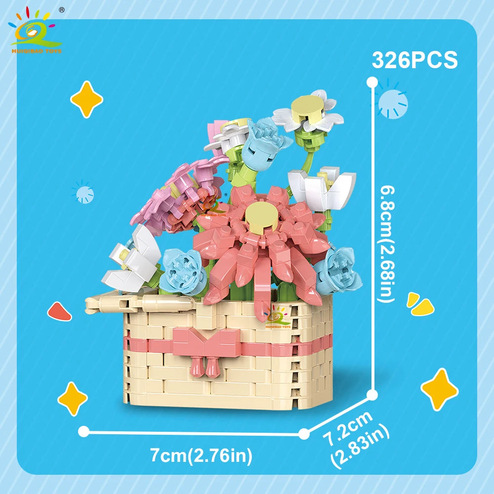 PENDRA Pot Rose Micro Building Set