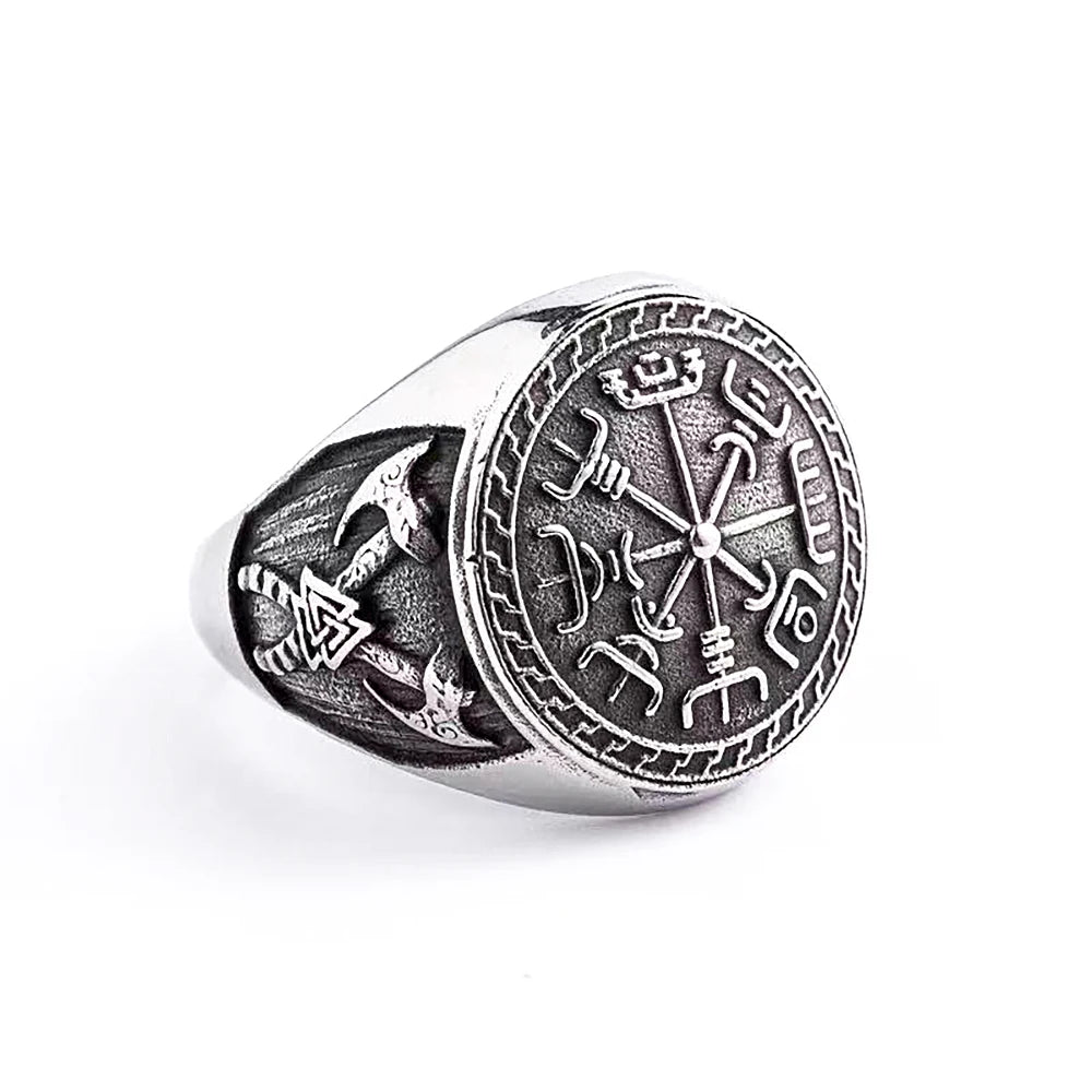 PENDRA Vegvisir Viking Compass Ring