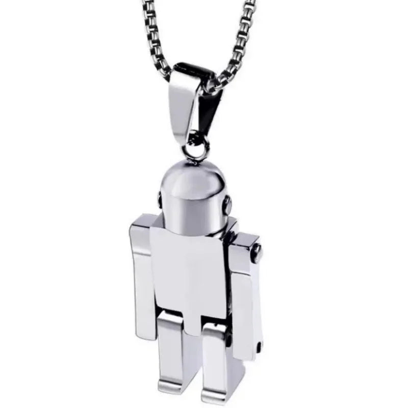 PENDRA Robotpunk Hip Hop Robot Pendant Necklace