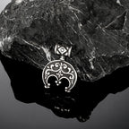PENDRA Celtic Knot Rune Flower Necklace
