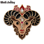 PENDRA Vintage Enamel Goat Brooch
