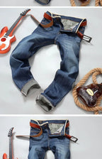 PENDRA Denim Straight Dark Pants