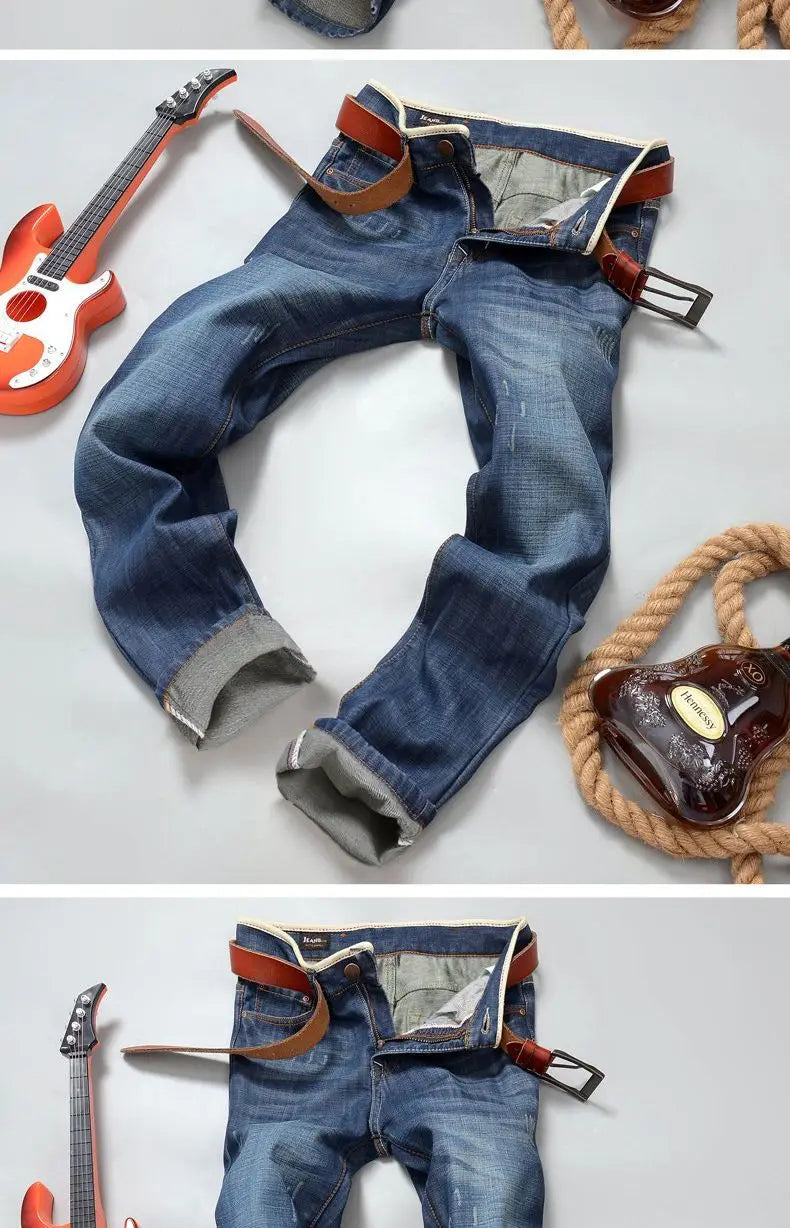 PENDRA Denim Straight Dark Pants