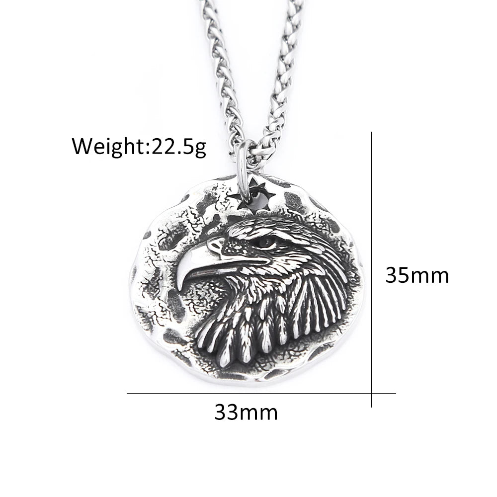 PENDRA Eaglecrest Vintage Eagle Head Pendant
