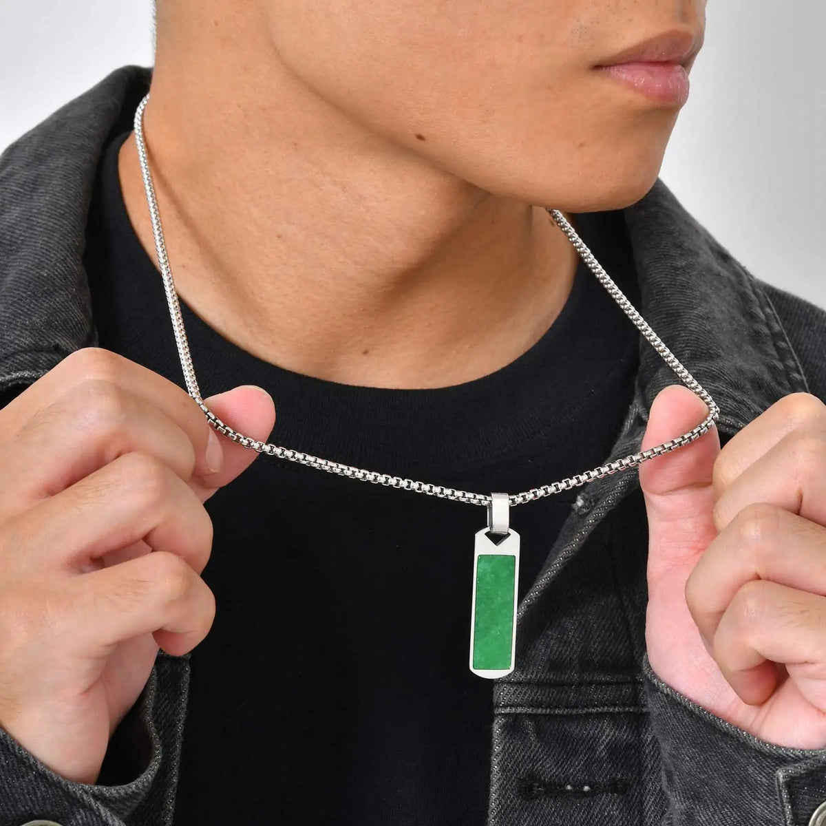 PENDRA Stone Natural Pendant Necklace