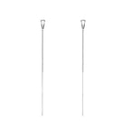 PENDRA Silver Tassel Chain Earrings