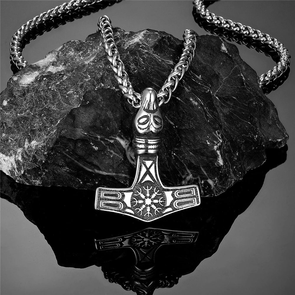 PENDRA Wolf Rune Norse Necklace