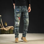 PENDRA Embroidered Fit Elastic Pants