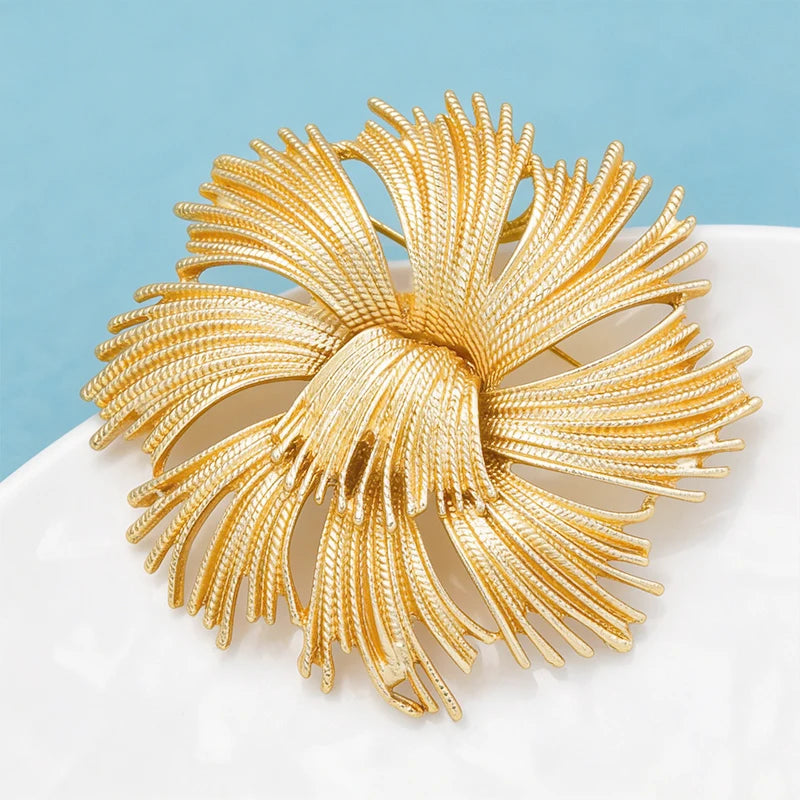 PENDRA Florenza Large Multicolor Flower Brooch