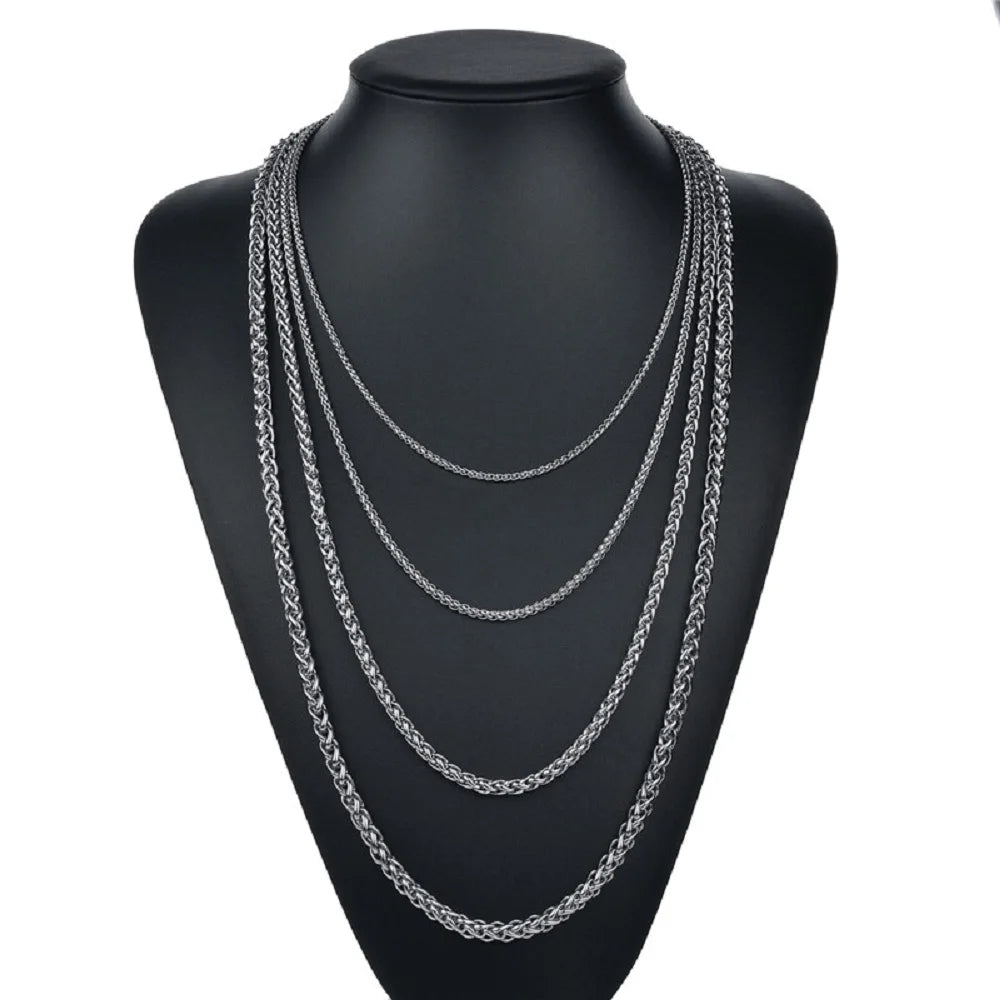 PENDRA Rololink 3mm 316L Stainless Steel Chain Necklace