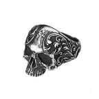 PENDRA Skullcarve Gothic Carved Skull Ring