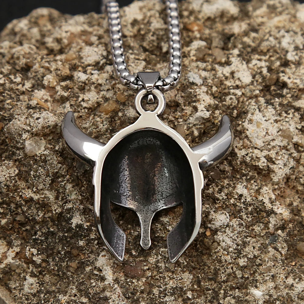 PENDRA Helmetmask Stainless Steel Helmet Mask Pendant