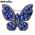 PENDRA Sparkling Butterfly Rhinestone Brooch