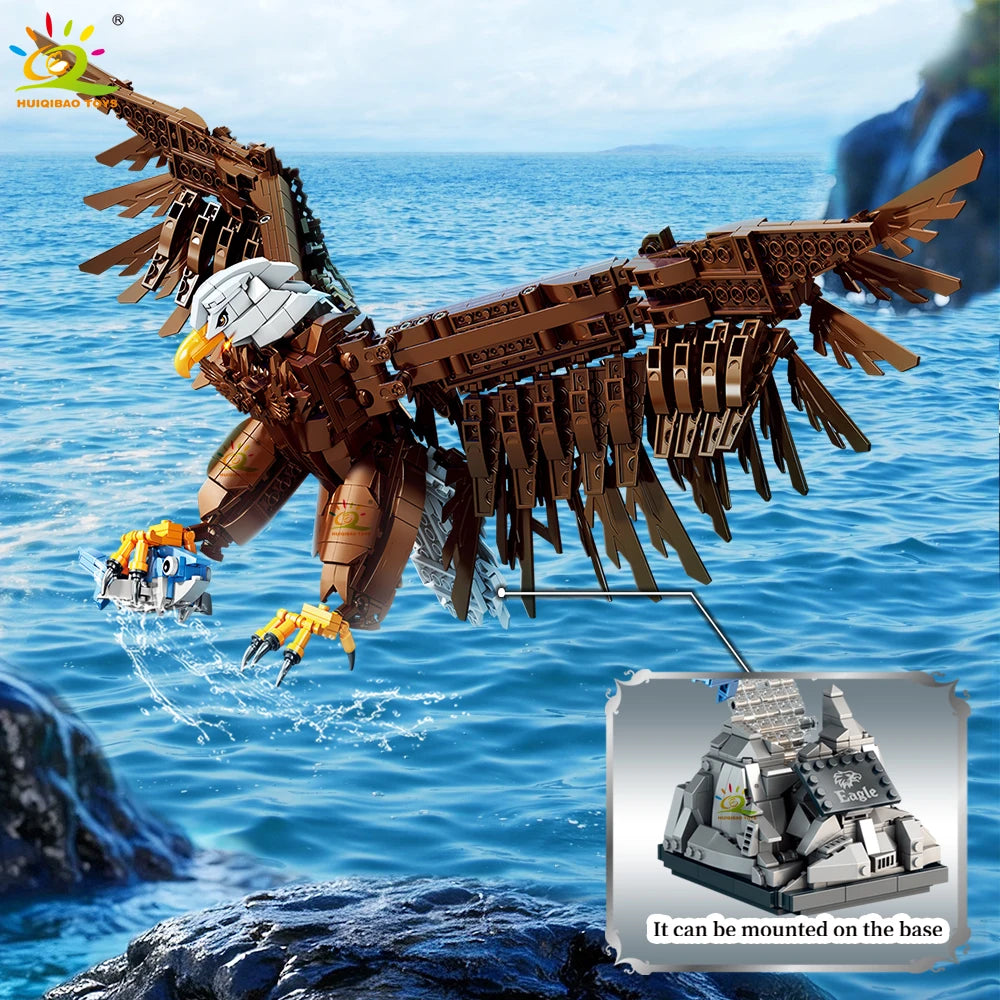 PENDRA HUIQIBAO1214PCS Eagle Falcon Building Set