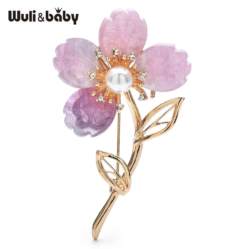 PENDRA Florielle24 Pearl Brooch