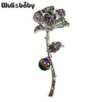 PENDRA Rosalia Rose Flower Brooch