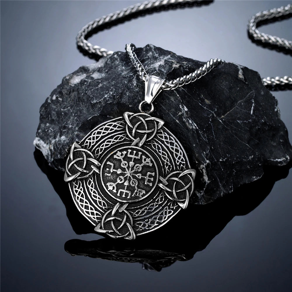 PENDRA Celtic Knot Steel Necklace