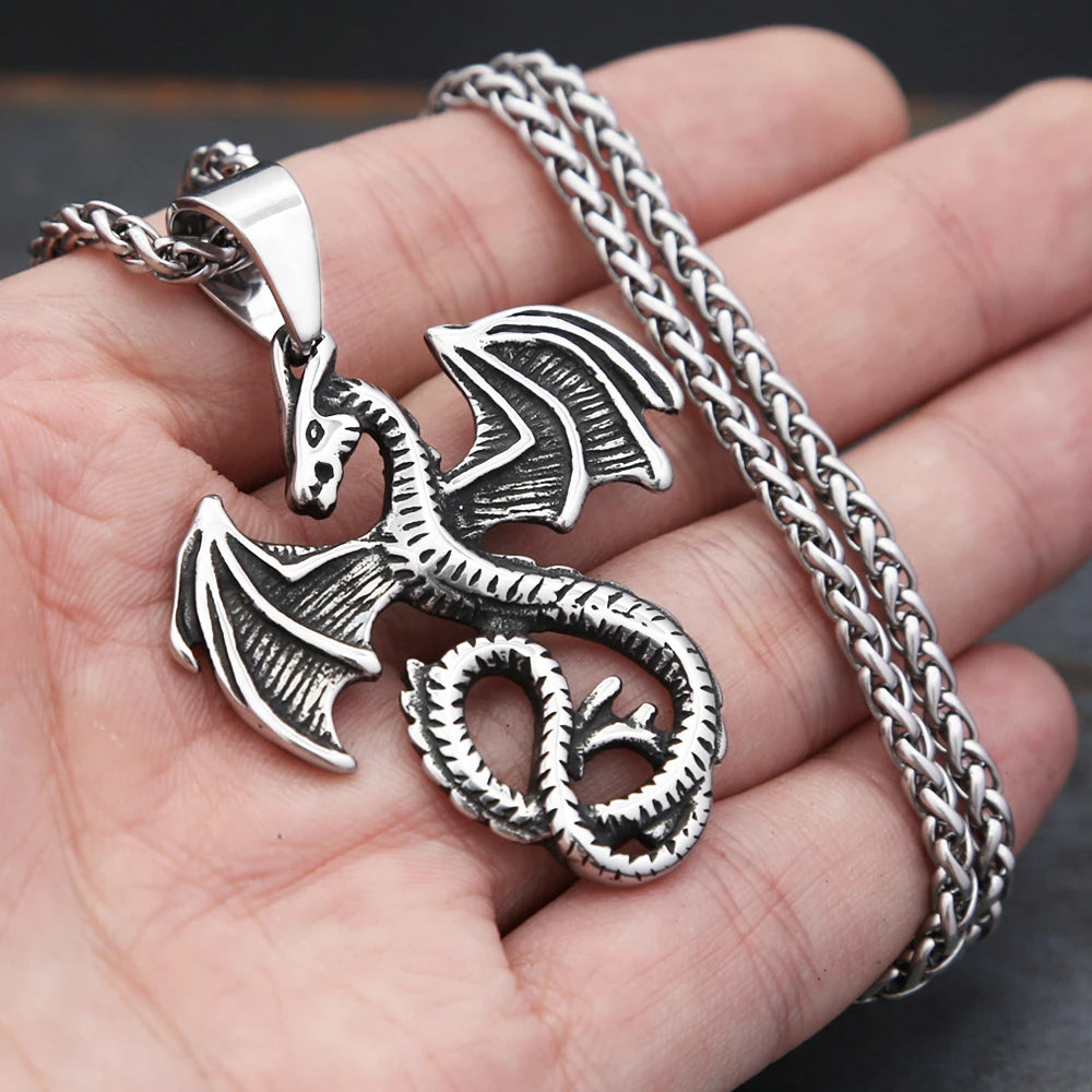 PENDRA Dragonflight Vintage Flying Dragon Pendant