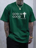 PENDRA Religious Print Cross Short-Sleeve T-Shirt
