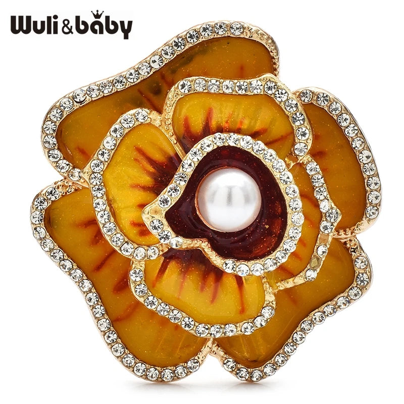 PENDRA Camellia Beautiful Flower Brooch