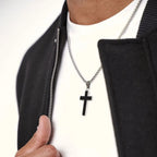 PENDRA Cross Black Pendant Necklace