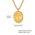 PENDRA Cross Silver Religious Pendant Necklace