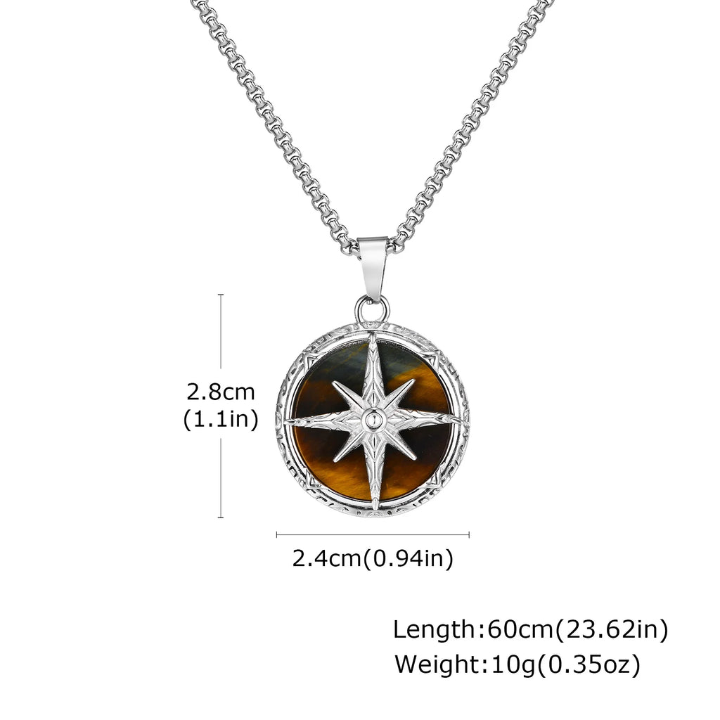 PENDRA Stone Star Pendant Necklace