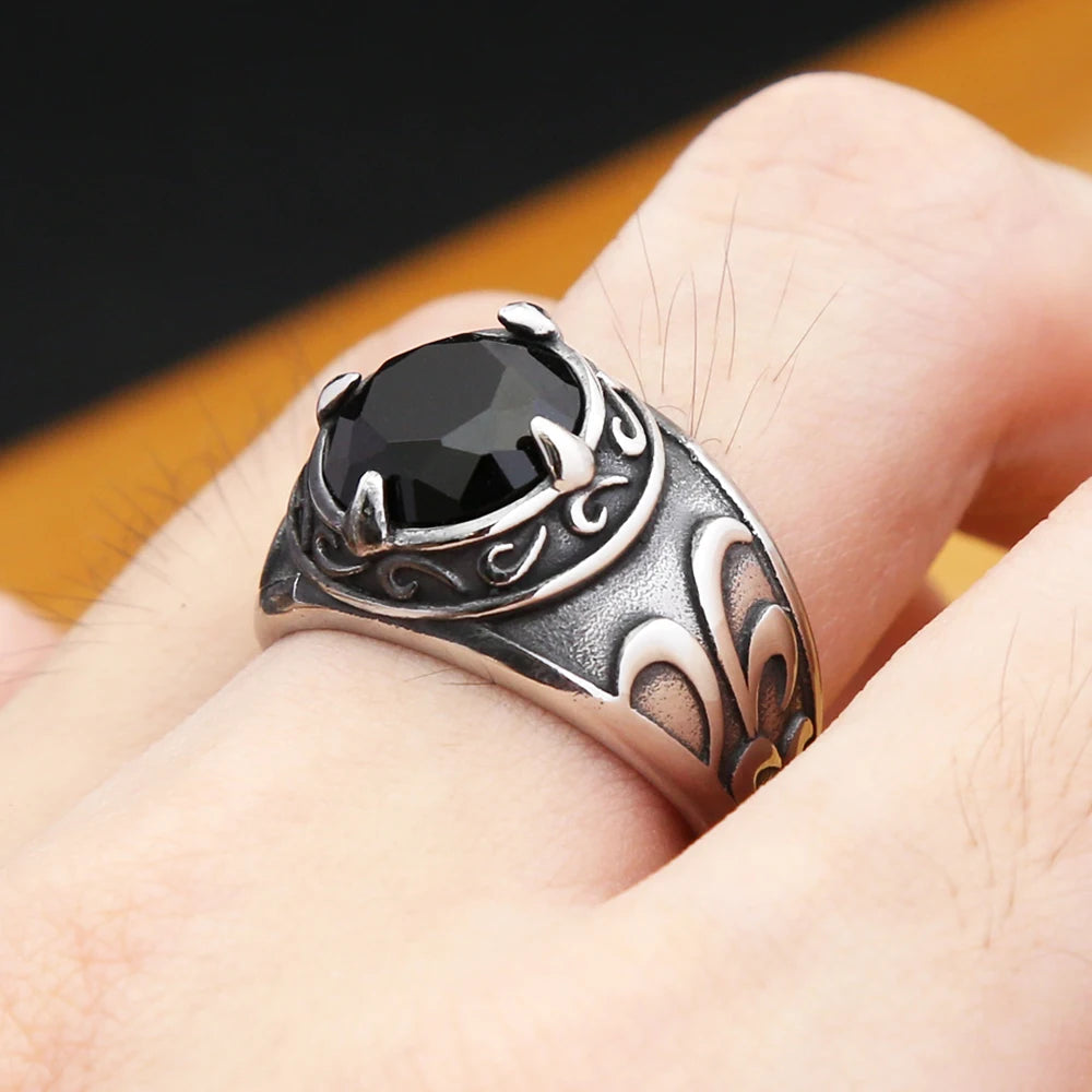 PENDRA Dragonclaw Gothic Stainless Steel Ring