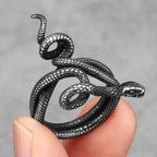 PENDRA Animal Poisonous Snake Steel Ring