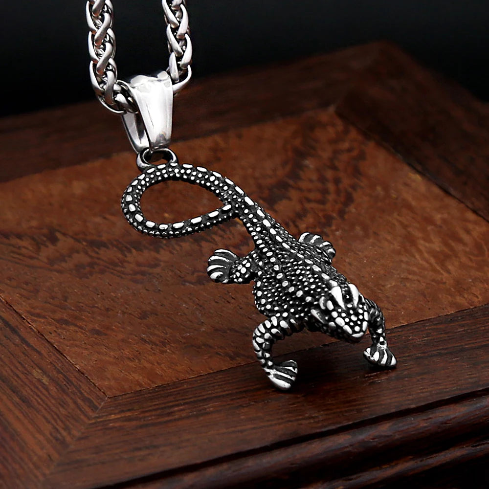 PENDRA Lizardcraft Punk Lizard Pendant Necklace