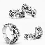 PENDRA Jesus Thorns Crown Steel Ring