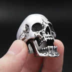 PENDRA Skullpunk Gothic Stainless Steel Skull Ring